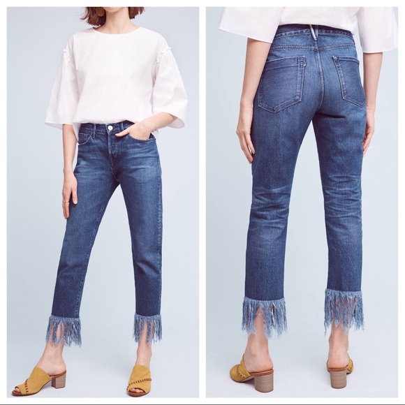 Anthropologie Denim - Anthropologie 3x1 WM3 Highrise Crop Fringe Jeans!